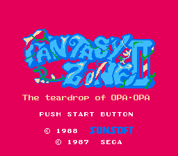 Fantasy Zone II - Opa-Opa no Namida Title Screen
